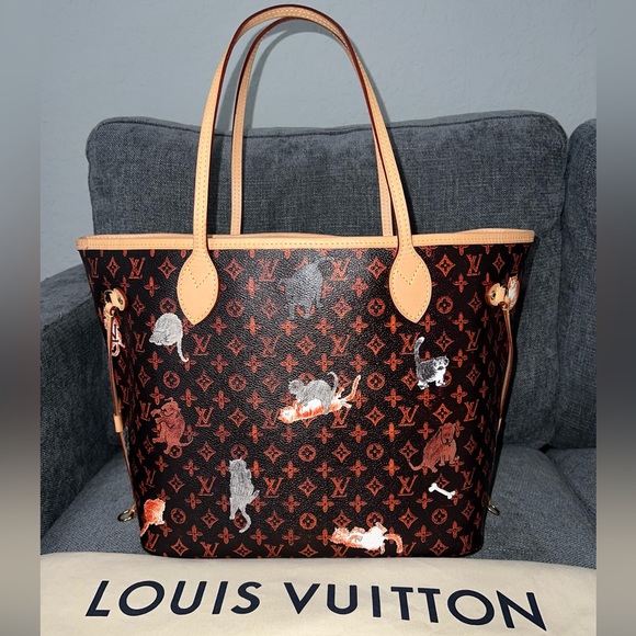 Louis Vuitton Handbags - Louis Vuitton RARE Neverfull MM catogram tote bag